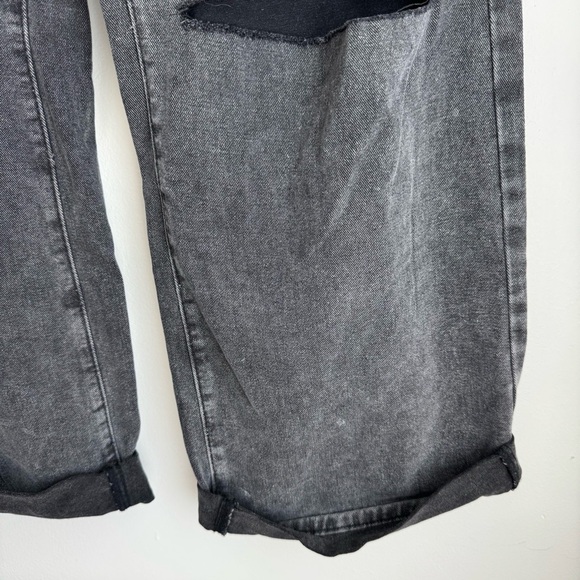 Distressed Black Denim Painters Jeans - Picture 8 of 14